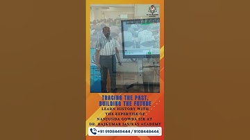 Tracing the Past, Building the Future! | History with Nanjunda Gowda Sir | Dr. Rajkumar Academy