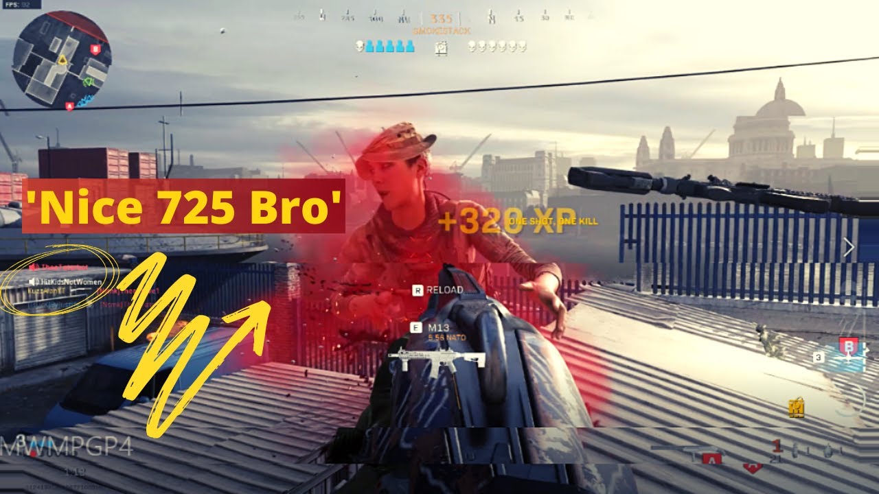 Modern Warfare Trash Talk + 725 Gameplay (MW Funny Voice Chat)