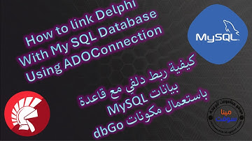 How to Link  Delphi with MYSQL Using dbGo ADOConnection  Componants in Delphi