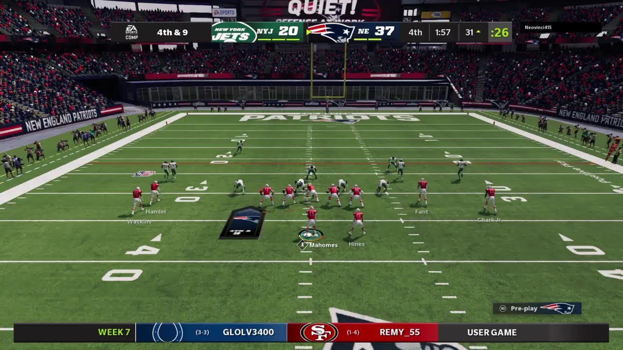 CFL LG JETS PATRIOTS WK7 YR1 LETSGETIT FulBloodGaming