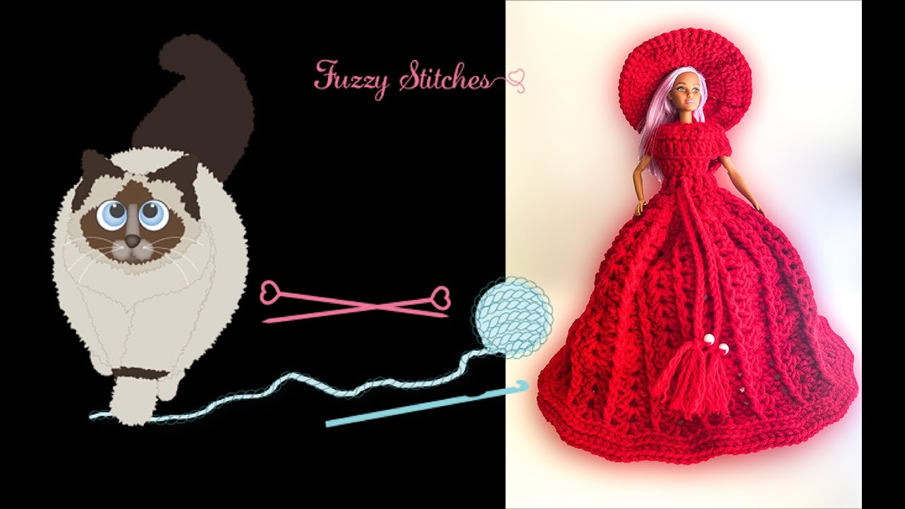 CROCHET DOLL DRESS YouTube