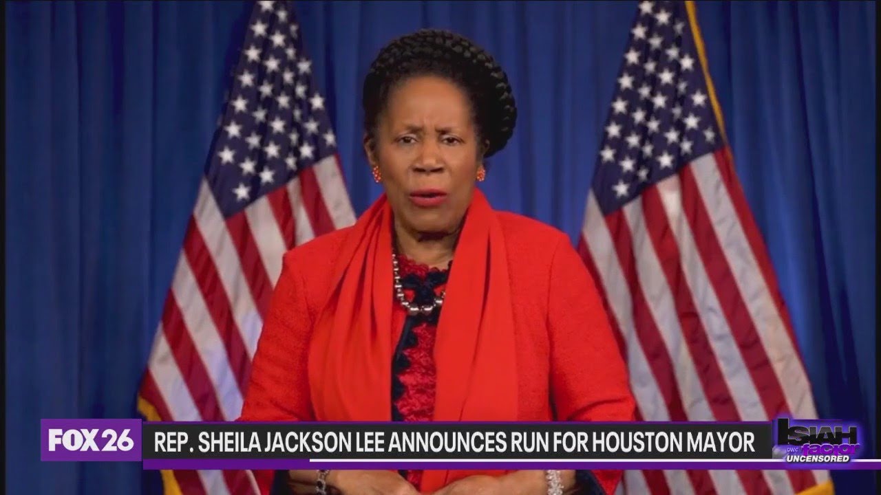 Rep. Sheila Jackson Lee announces run for Houston Mayor - YouTube