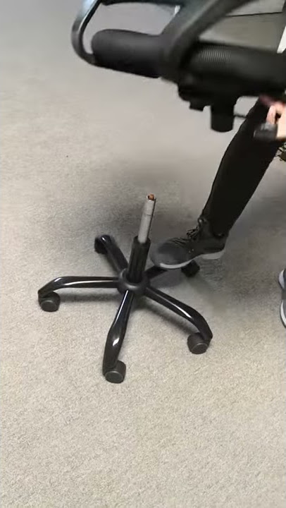 How to disassemble an office chair