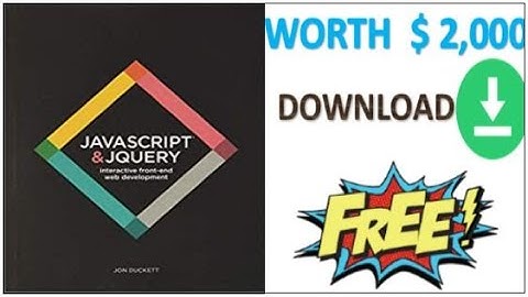 JavaScript & jQuery Book 📚 by Jon Duckett ll  Buffoon Sachin