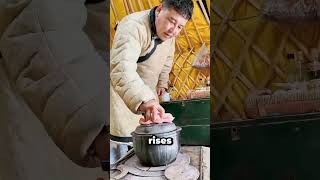 a typical mongolian morning in the steps #shortsfeed #food #educational