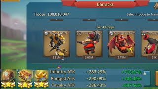 GIGANT RALLY TRAP AFTER 7 YEARS..5 BEST FAMILIARS FOR RALLY TRAP..LORDS MOBILE