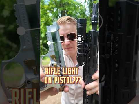 Can You Mount A Rifle Light On A Pistol???