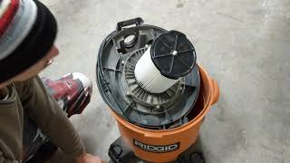 HOW TO CHANGE A FILTER ON A RIGID SHOP VAC