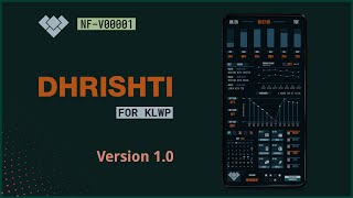 Dhrishti for Klwp - V1.0 | Android homescreen setup | NF-V00001 screenshot 5