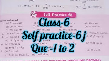 new learning composite maths class 6 self practice 6j | schand maths class 6 ex-6J | conversation