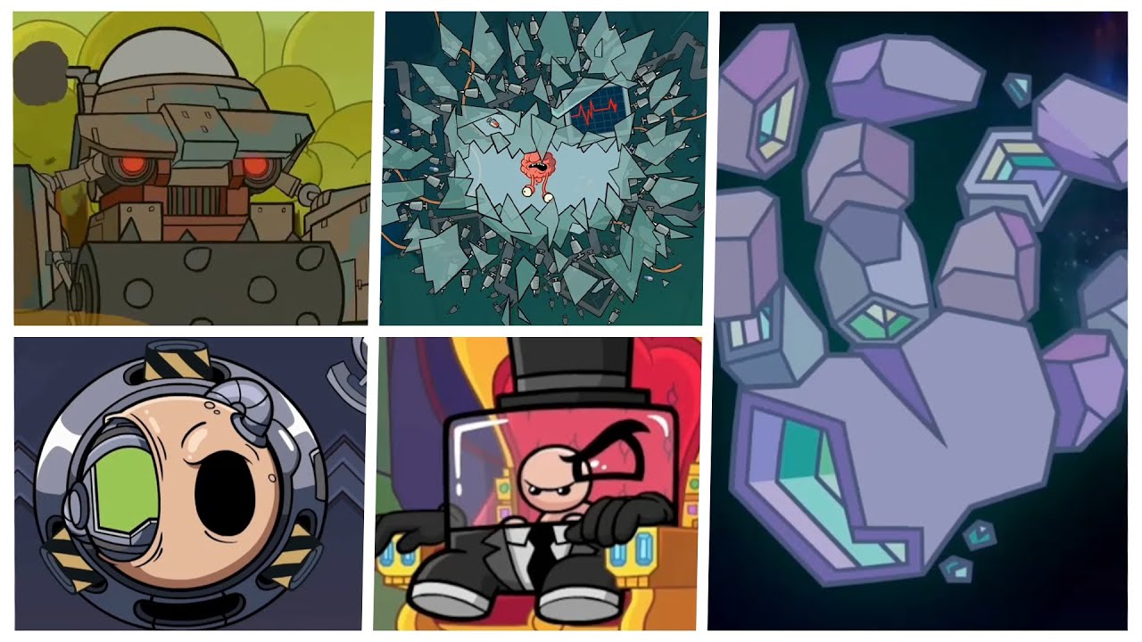 Super Meat Boy Forever All Bosses + Cutscenes (NO DAMAGE) YouTube