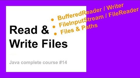 Reading and Writing Files | Complete Java Course for Beginners #14