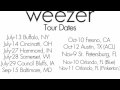 Weezer Tour Dates