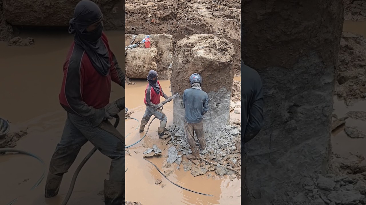 Bore pile crushing skill 