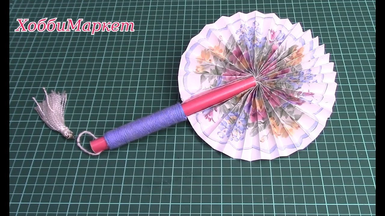 Сделаем ВЕЕР в японском стиле/ DIY Make a fan. ХоббиМаркет