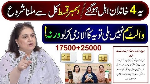 8171 New Update 2025 | Benazeer Incom Sport Program Online Check | BISP Wallet SIM | Ehsaas Program