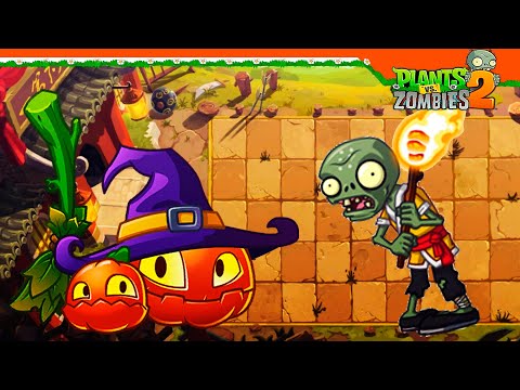 Видео: 🎃 НОВОЕ РАСТЕНИЕ ТЫКВА ВЕДЬМЫ 🎃 Plants vs Zombies 2 (Растения против зомби 2) Прохождение