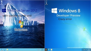 Windows Server 2012 with vienna sounds and windows developer prewiev crazy error