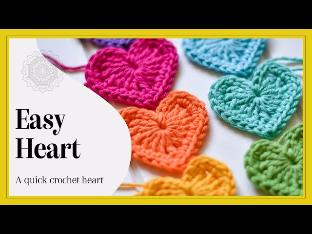 Crochet: Easy Crochet Heart Tutorial | The Loopy Stitch - YouTube