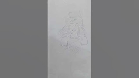 10 second me mahadev kaise banaye 😍😊🙏 #shorts #shortsfeed #trending #art #drawing #original