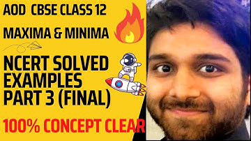 Class 12 Maths Chapter 6 AOD Maxima Minima Solved Examples 39 to 41 CBSE NCERT Maxima Minima Class12