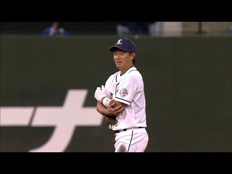 【プロ野球パ】抜ければ1点の場面で渡辺直が何とかキャッチ！ 2014/08/07 L-H