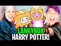 FOXY & BOXY Go INSIDE HARRY POTTER & BATTLE VOLDEMORT! (LankyBox Adventure)