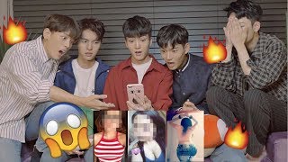 KOREAN IDOLS REACT TO VIDEOS OF MY SUBSCRIBERS! FT W24 !!