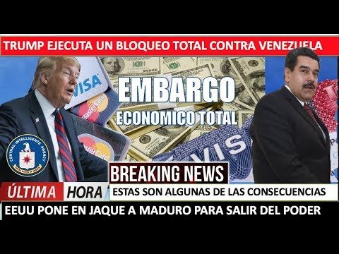 EEUU pone en jaque a Maduro con bloqueo total trump amazonia