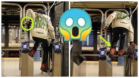 NYC fare evader vaults over MTA  new turnstile spikes at subway station less than 36 hours....