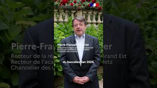 Bac 2025 - Message du recteur Pierre-François Mourier