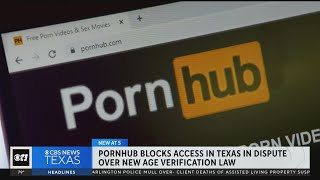 Pornhub blocks access in Texas in dispute over age verification law