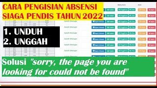 Cara Pengisian Absensi Siaga Pendis Tahun 2022 - Solusi Unduh dan Unggah Absensi Yang Muncul Error screenshot 3