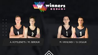 Winners Beach Volleyball. Men. A. Kotelenets / M. Serdiuk - M. Vikhlyaev / O. Doliuk 26.04.2024