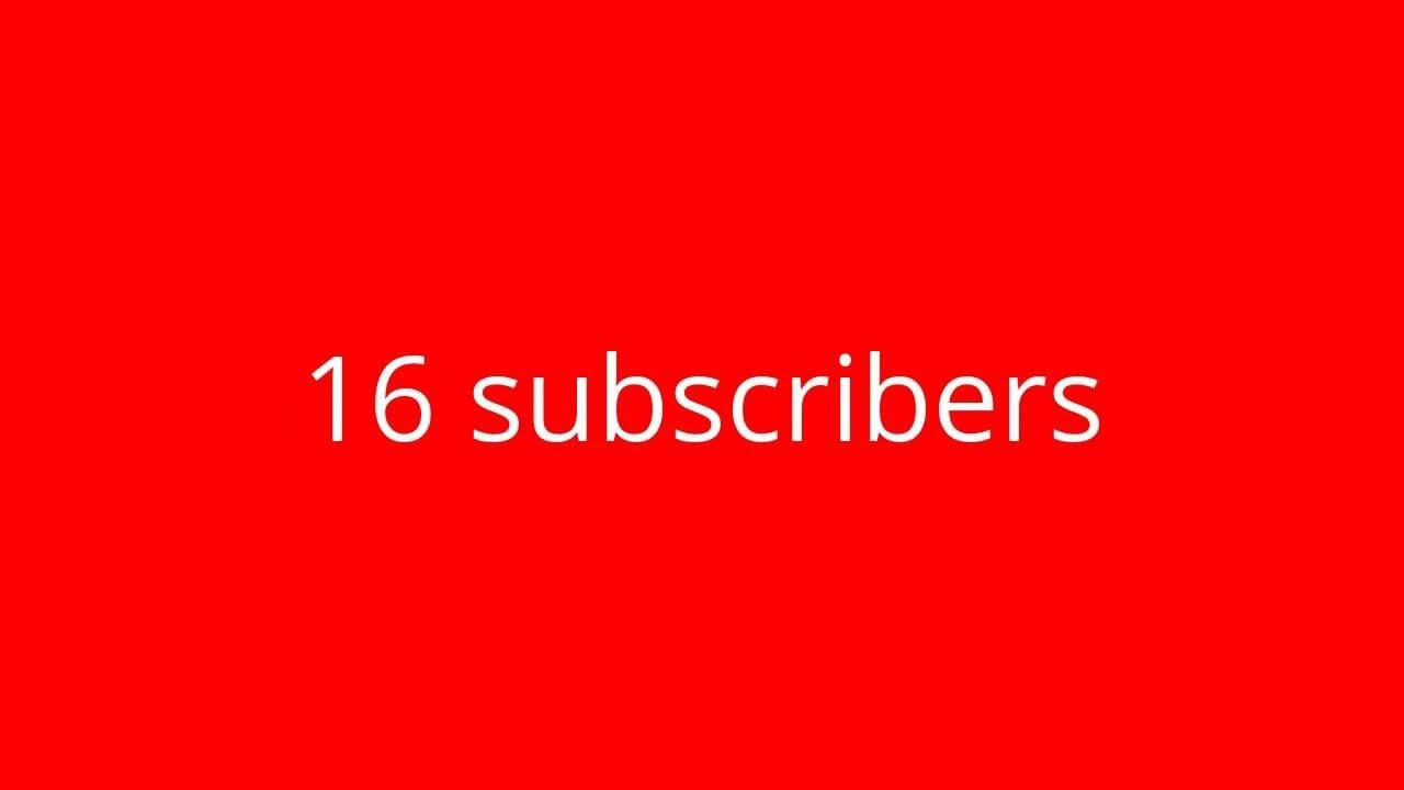16 Subscriber Special + Website - YouTube