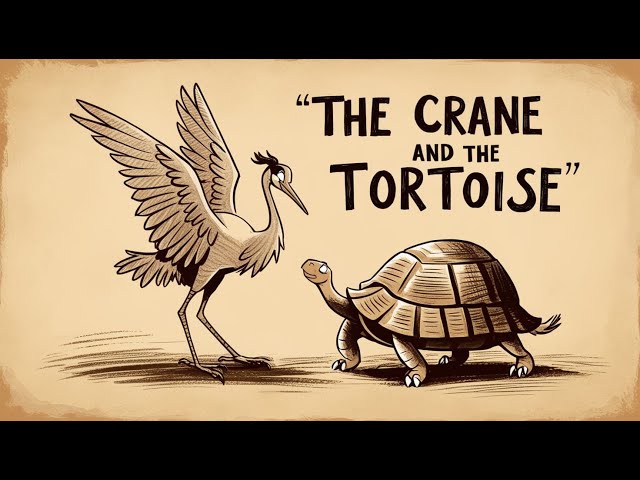 The Crane and the Tortoise | A Tale of Wisdom and Whimsy
