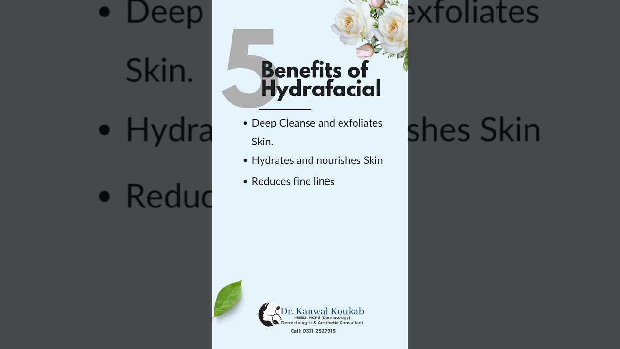 5 Benefits of Hydrafacial  