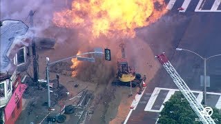 A look at the fire and aftermath following SF gas explosion