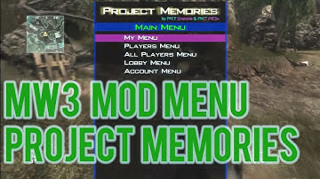 [Mw3] Project Memories Mod Menu All Players 1.24 || Challenge Lobby September 2013