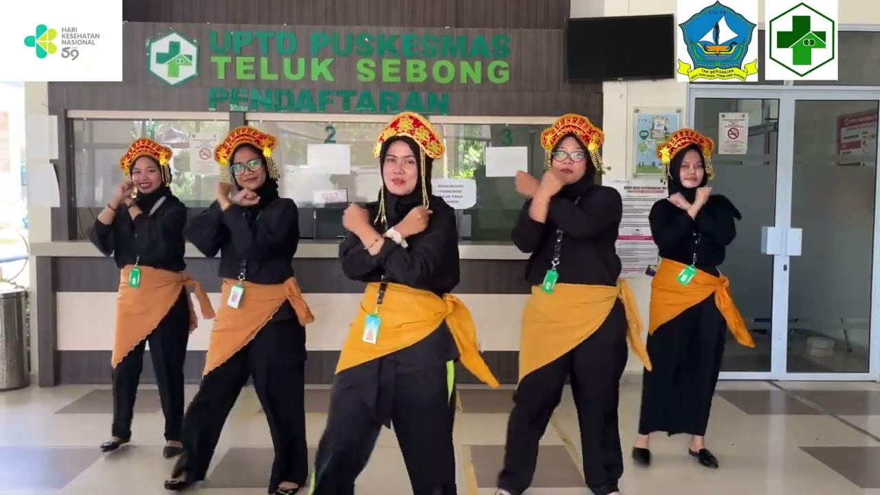 Yel Yel Cegah Stunting UPTD Puskesmas Teluk Sebong HKN Ke-59