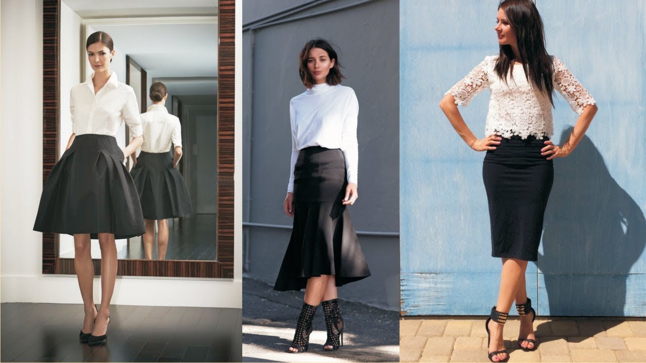 Amazing Black Skirt White Top Dress For Leisure Time YouTube