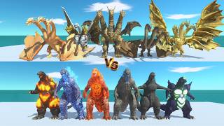 Evolution Team Battle! Keizer Ghidorah Team vs Legendary Godzilla Team | ARBS screenshot 1