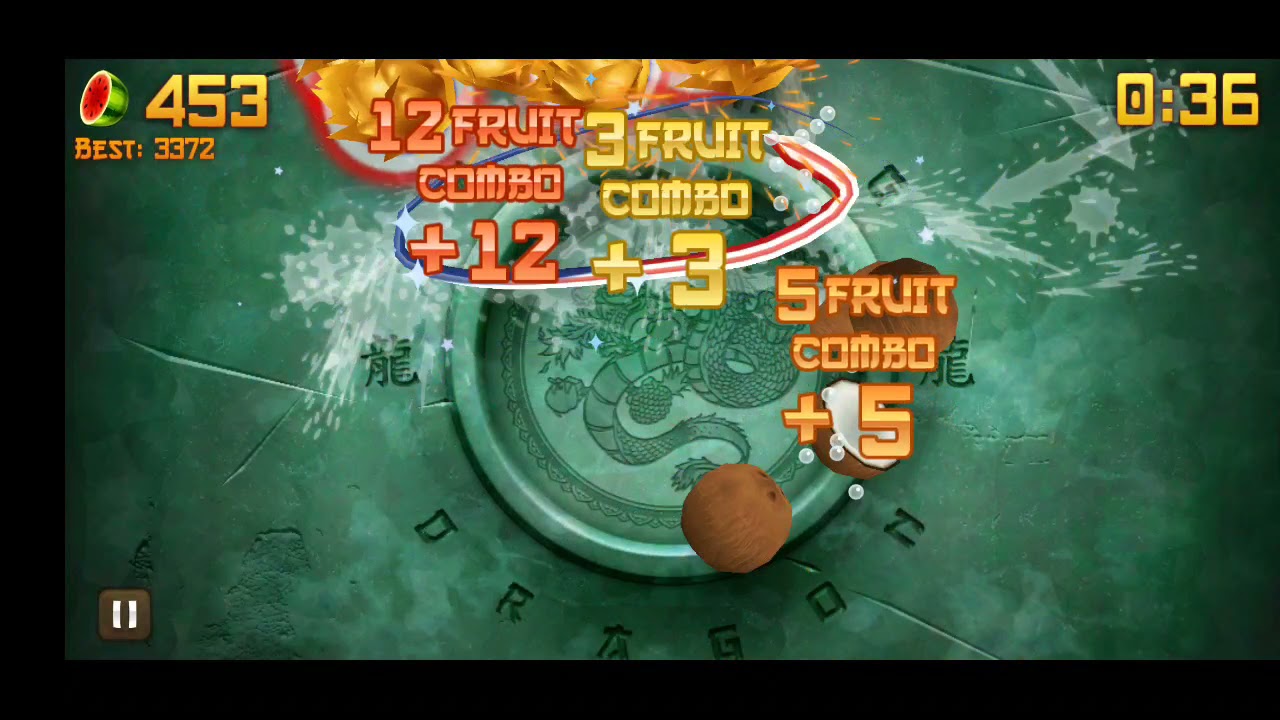 Fruit Ninja Zen Mode Combo After Timer YouTube