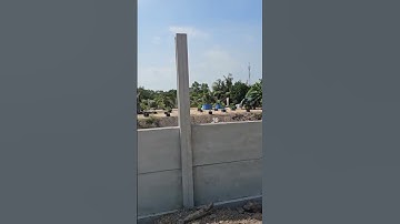 hàng rào lắp ghép quây khu đất bằng tấm bê tông siêu nhẹ và cột H đúc sẵn siêu nhanh-0966037177