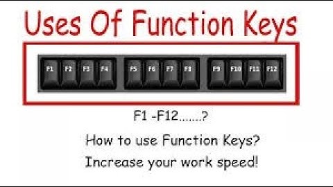 F1 TO F12: THE TIME-SAVING FUNCTION KEY SHORTCUTS YOU NEED TO KNOW