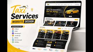 I Built a Modern Taxi Booking Website 🚖 | HTML CSS Bootstrap 5 & JavaScript