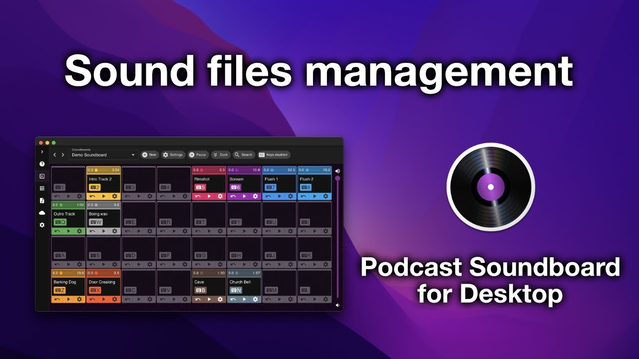 Soundhub Desktop Managing sound files in Podcast Soundboard for Desktop (MacOS & Windows ...