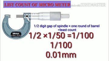 Least Count of Micrometer || माइक्रोमीटर का लीस्ट काउंट कैसे निकले||