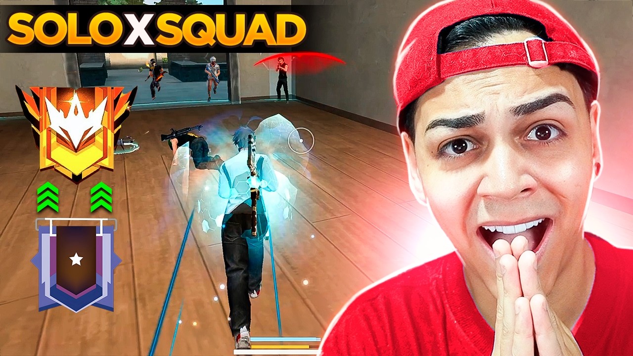CAI NO RUSH ELETRIZANTE SOLO VS SQUAD PARA ALCANÇAR A LIGA ELITE NO FREE FIRE