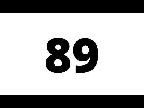 89 Second Countdown Timer White Screen With Sound Effect